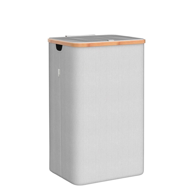 LONBET Laundry Basket with Lid, Made from Breathable Fabric |