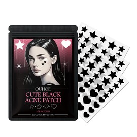 YNYCIPZ Stifte & Roll-Ons,Niedliches schwarzes Anti-Akne-Pflaster, Gesicht reparieren, Akne verblassen, Mund schließen, Mitesser entfernen (108 Stück)