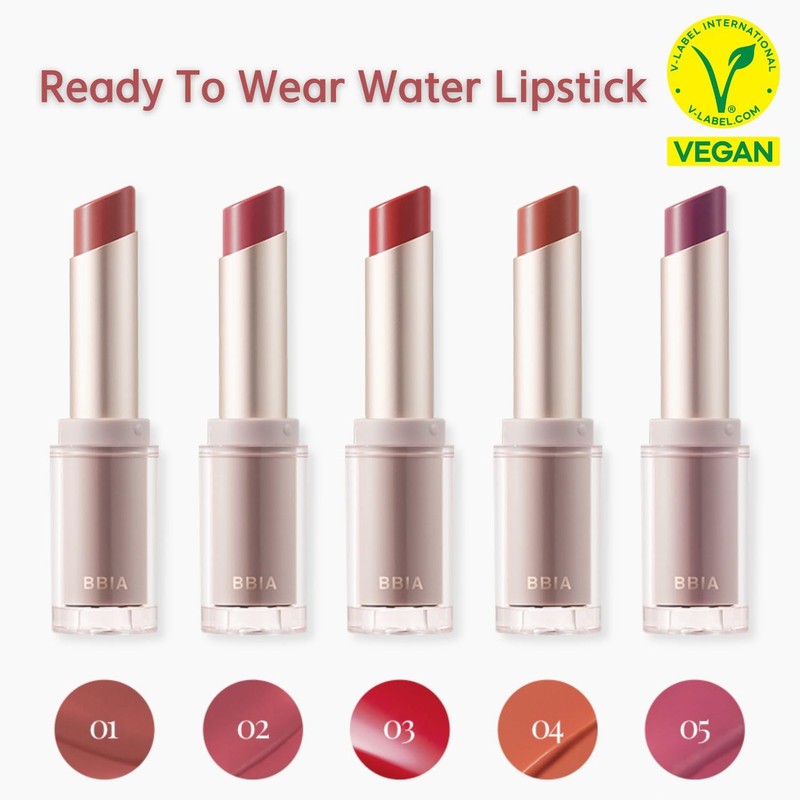 BBIA Ready To Wear Water Lipstick – Sheer Long-Lasting Lip