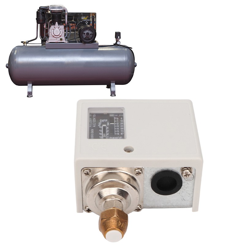 Air Pressure Switch Compressor Boiler Dryer Controller Heavy Duty 6kg