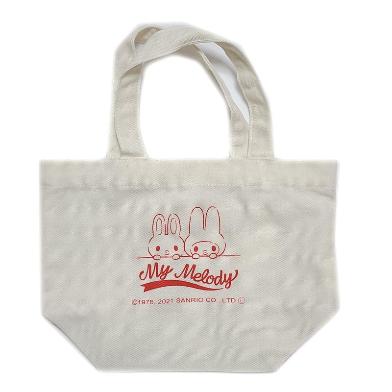 Sanrio Mini Tote Lunch Tote Bag, Canvas, Cotton, Cloth, Lunch,