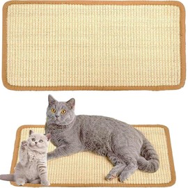 katmerio Cat Scratching Mat, Sisal Rug, 50 x 25 cm, Sisal Rug, Cat Scratching Mat, Cat Scratching Mat, Scratching Board, Wall, Wear-resistant Cat Scratching Boards Scratching Mat for Protects Carpets