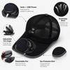 Solar Powered Fan Cap for Outdoor Cooling – USB Rechargeable