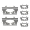 ledscom.de RIR Ceiling Mounting Frame Square Matte Stainless Steel Pack