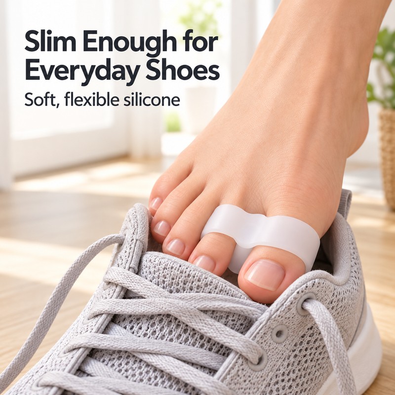 Silicone Toe Separators – 2 Pack Soft Cushioned Toe Spacers