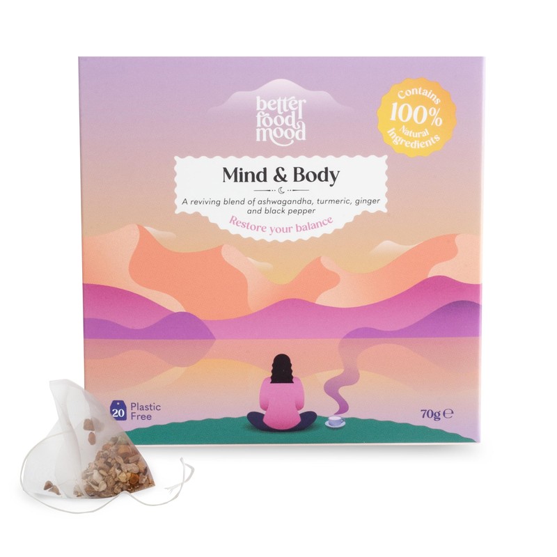 Better Food Mood Ashwagandha Turmeric Ginger Black Pepper Tea Bags