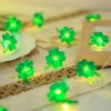 St. Patrick's Day Decorative Lights Green Shamrocks Clover Hat LED