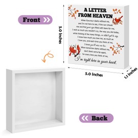 Memorial Gifts Wooden Block Sign Sympathy Gift for Loss of Mother Father Grandma Grandad Husband Wife Sister Friend Bereavement Funeral Grief Gift Condolence Remembrance Decor