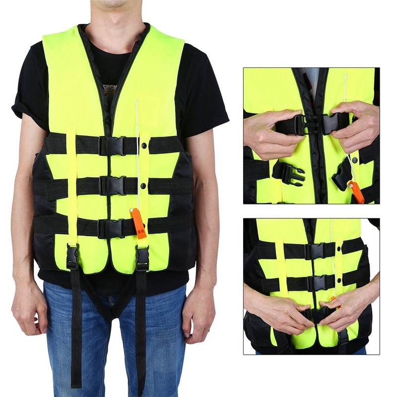 Universal Foam Children Aid Life Jacket Boating Skiing Safety Vest(Green