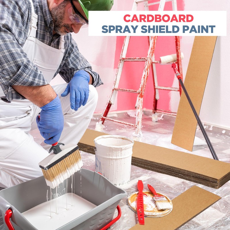 Dunzoom 15 Pcs Cardboard Spray Shield Paint 36 x 9