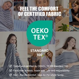 Ailemei Direct 【Upgraded Fabric Cooling Blanket for Hot Sleepers, Queen Size Lightweight Breathable Summer Bed Blankets, Q-Max >0.5 Jade Fiber,Keep Body Cool Hot Flashes Night Sweats,90"x90"