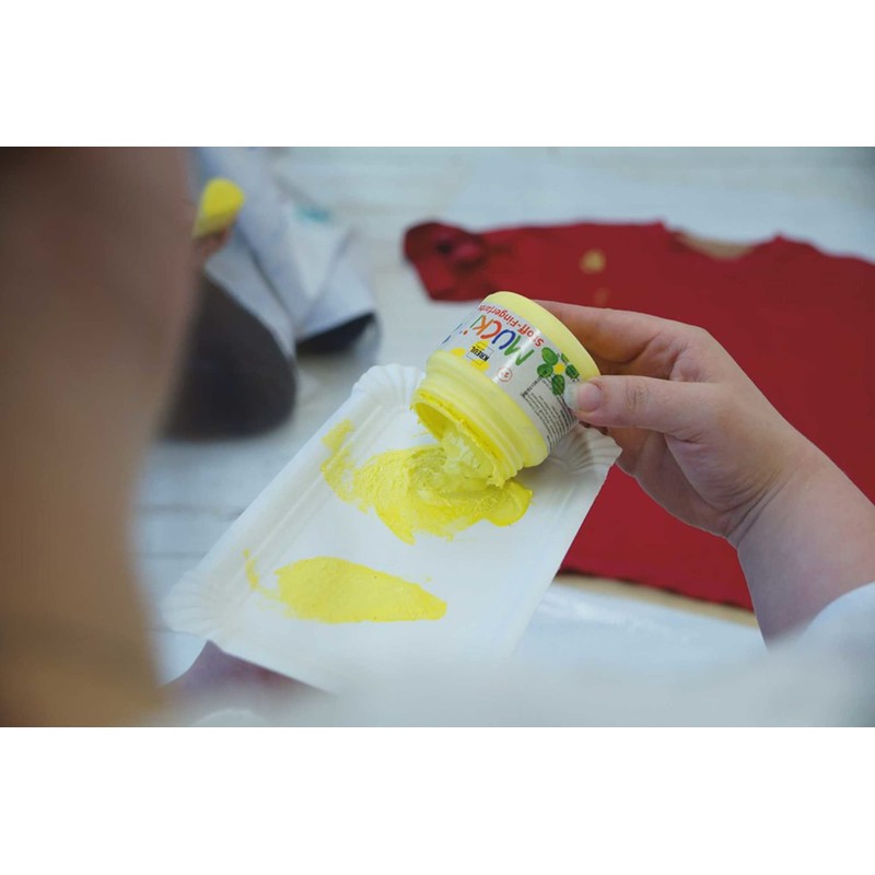 Eduplay ''Mucki Finger Paint Textile White 150 Ml'', Multi Colour