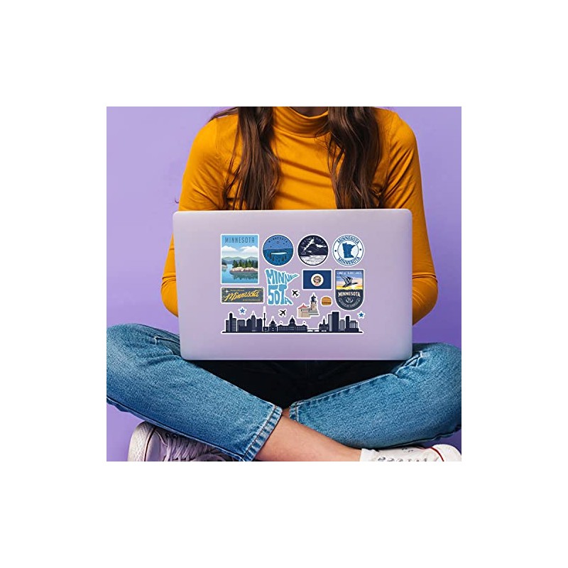 A5 Sticker Sheet Minnesota Landmarks Vinyl Stickers - America States