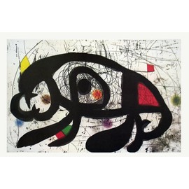 Miro, Joan JOAN MIRO Shadows (No Text) 21.75" x 33.5" Poster 1979 Surrealism Multicolor