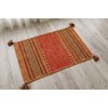 Sayang Sayang Geometric Asian Entrance Mat Indoor Indoor Indian Kilim
