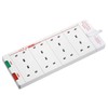 Masterplug Eight Socket Surge Protected Extension Lead, 2 Metres, 27
