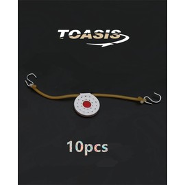 TOASIS Slingshot Practice Bullseye Target Outdoor Shooting Fabric Disc Targets Diameter 4cm Pack of 10