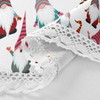 Christmas Tablecloths Christmas Gnome Decoration Seamless Tablecloth for Round Tables,