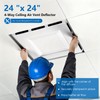 24" x 24" 4-Way Ceiling Air Vent Deflector, Heavy-Duty Plastic