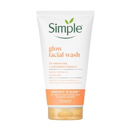 Simple Protect 'N' Glow Express Glow - Esmalte exfoliante para piel radiante (150 ml)