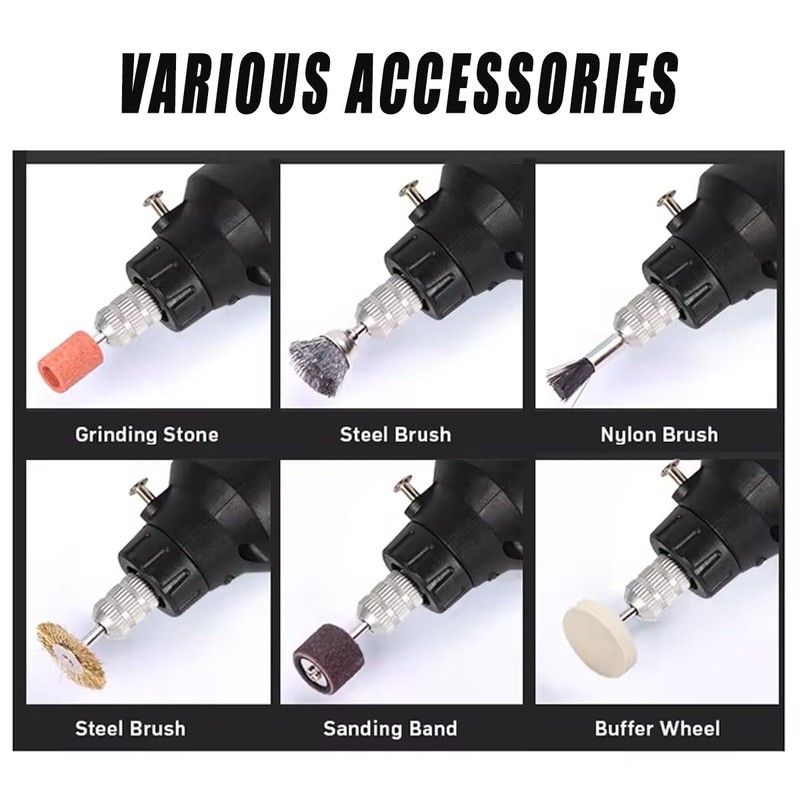 AIMALL 147PCS Cordless Electric Mini Grinder Drill Engraving Pen, Adjustable