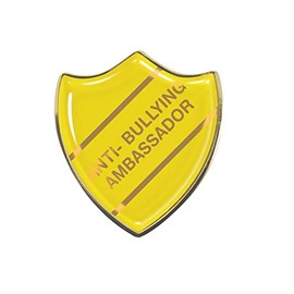 Capricornone Anti Bullying Ambassador Yellow School Shield Badge
