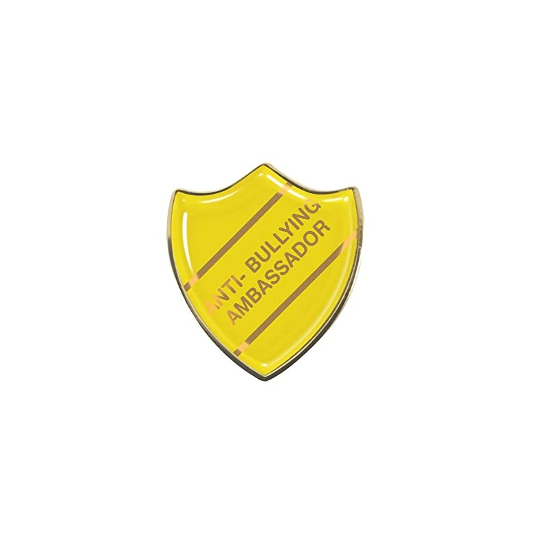 Capricornone Anti Bullying Ambassador Yellow School Shield Badge