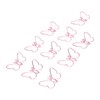 100 Pcs Shaped Paper Clips Pink Butterflies Shape Metal Cute