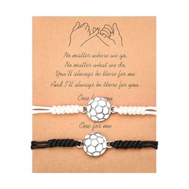 Soccer Bracelet Gifts for Daughter Son Granddaughter Grandson Soccer Lovers Birthday Christmas Gifts for Couples Soccer Players Bracelet for Football Fans Sports Bracelet for Women Men