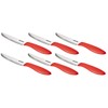 Tescoma 863054.00 Tafelmesser 6er Set mit rotem Griff