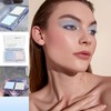 Blue Eyeshadow Palette, Glitter Eyeshadow Palettes Navy Blue Waterproof Long