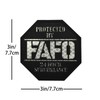 Funny Hook and Loop Patch - Octagon FAFO Reflective Patches,