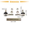 X AUTOHAUX 9cm 3.54" Steering Tie Rod End Tie Rod