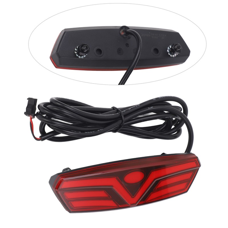 Electric Bike Brake Rear Light High Brightness Energy Saving LED