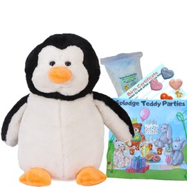 Penguin Plush Soft Toy - Build your own Teddy Bear Making Kit - no sew - 16"/40cm - Gift for boys and girls