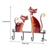 Cat Shape Wall Hook Rack Coat Hat Wall Hanger Holder
