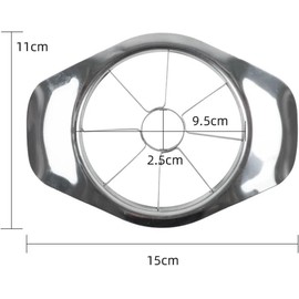 Rebanador de manzanas, descorazonador frutas y peras acero inoxidable con 8 cuchillas afiladas, 1/2 Uds., cortador divisor, deshuesador esencial cocina(1pc)