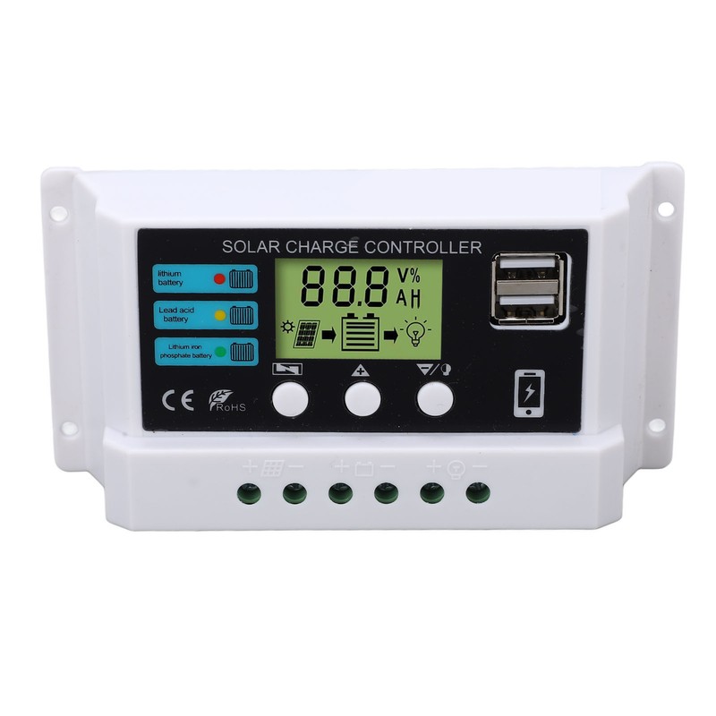 Solar Controller Industrial Chip LCD Display Overload Protection Solar Regulator