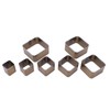 7PCS Leather Die Cutter Rounded Tetragonum 20‑50mm Leather Cutting Dies