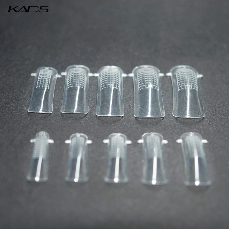 KADS 100Pcs/10 Size Dual Nail System Form UV Gel Acrylic