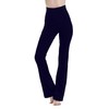 MC&LO Cotton Spandex High Rise Bootcut Flare Yoga Pants Legging(Regular