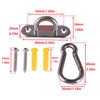 TIOMIOSEA M6 Ceiling Hook Heavy Duty Stainless Steel Carabiner and