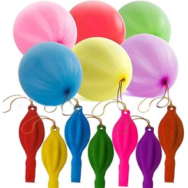100 x 8g Thick Assorted Colours Of Children's Punch Balloons, 18 Inch, Strong Punching Balloons By Cathys Candy Cart, Party Bag Toys For Kids, Party Games. Colours Sent At Random.