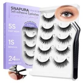 Self Adhesive Eyelashes Pre Glued Lashes 5 Pairs H39