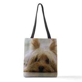 CafePress Yorkie Dog Polyester Tote Bag 16"x16"