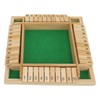 Four Sided Flop Game for Kids Adults Wooden Board Game