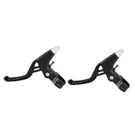 Outanaya 1 Pair Aluminum Alloy Bike Brake Handles Durable Levers for Mountain Bikes Essential Braking Parts for Safe Riding Easy to Operate Replacement for Fragile Levers