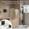 15.7 Ft Retractable Clothesline Indoor/Outdoor – Stainless Steel Retractable Clothes