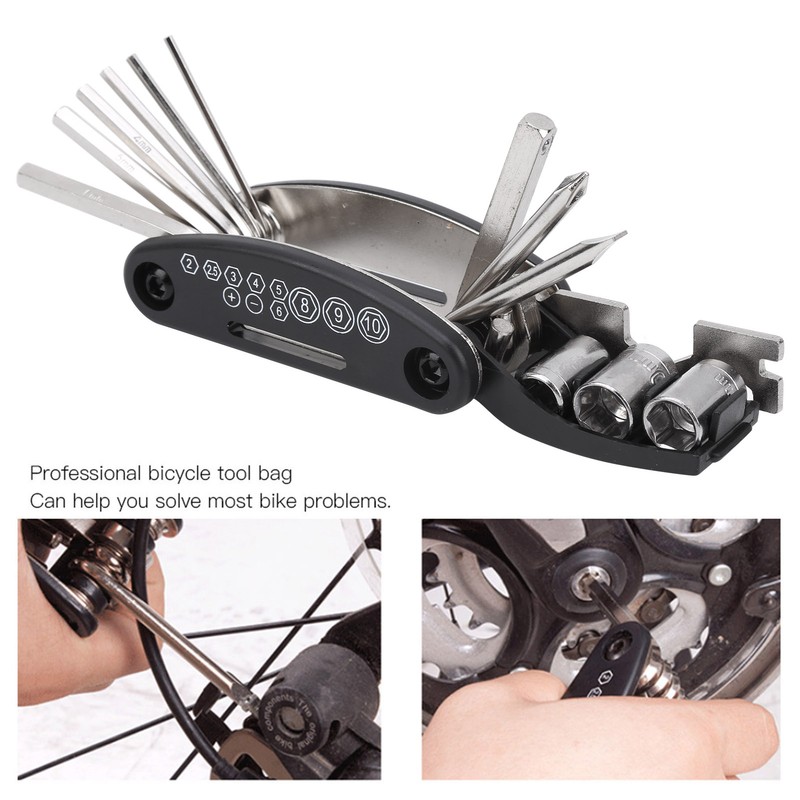 7Pcs Multifunctional Bicycle Chain Wheel Tool Set Mountain Bike Repair