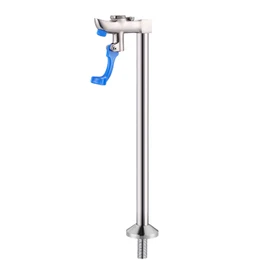 WOWOW 14 Inch Glass Filler Deck Mount Water Bottle Filling Station Brass Bar Faucet Glass Filling Station G1/2" Male Shank with Adapter for Restaurants Kitchen Bar
